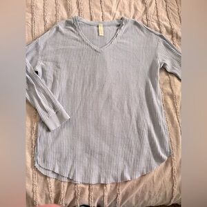 Waffle Knit Altar’d State V-Neck Sweater Size M